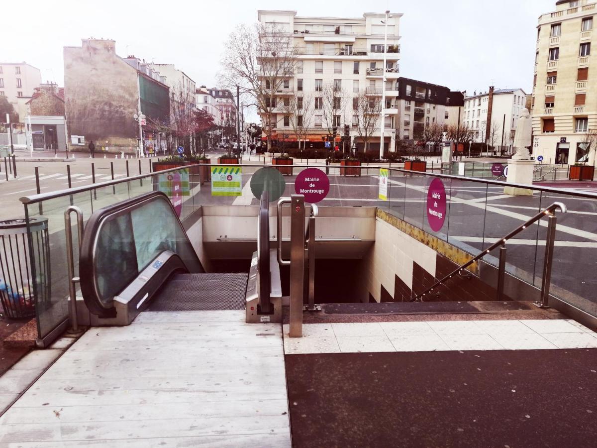 Studio Situe Dans Un Quartier Calme Et Residentiel A Montrouge A Seulement 2 Minutes Du Metro Eksteriør bilde
